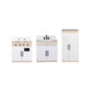 Picture of 3 Piece Kitchen WHITE WOOD STAIN  Set, Assembled